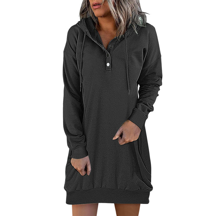 Stilla | Minimalistisk Lang Dame-Hoodie