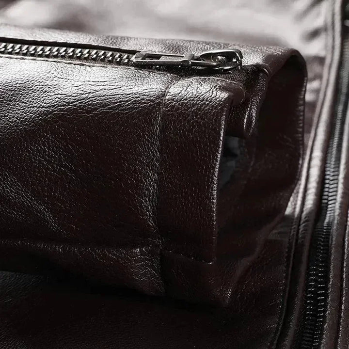 Stilla | Moderne Slim Fit Herre Læderjakke