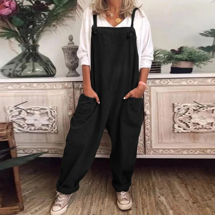 Stilla | Overalls Jumpsuit Lavet Af Løst Bundet Bomuld Og Hør