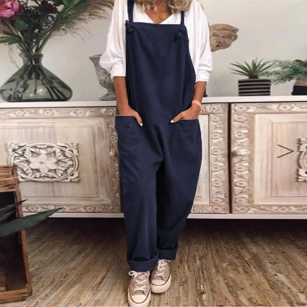 Stilla | Overalls Jumpsuit Lavet Af Løst Bundet Bomuld Og Hør