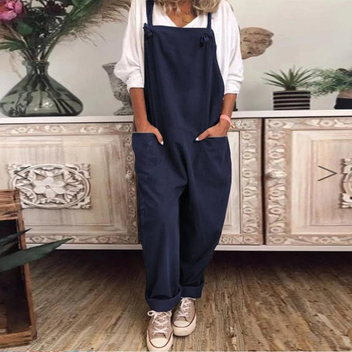 Stilla | Overalls Jumpsuit Lavet Af Løst Bundet Bomuld Og Hør