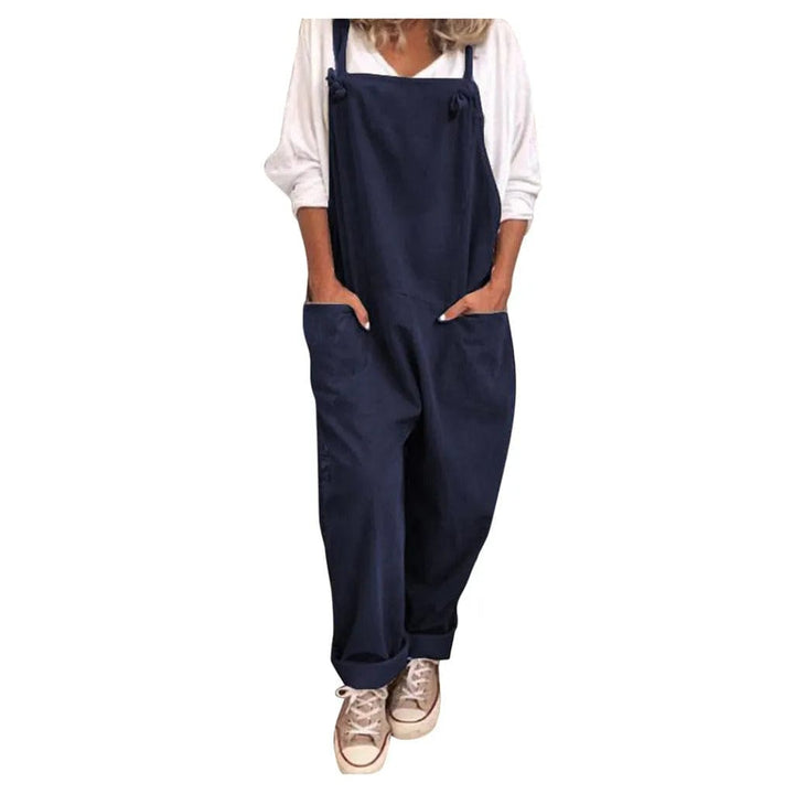 Stilla | Overalls Jumpsuit Lavet Af Løst Bundet Bomuld Og Hør