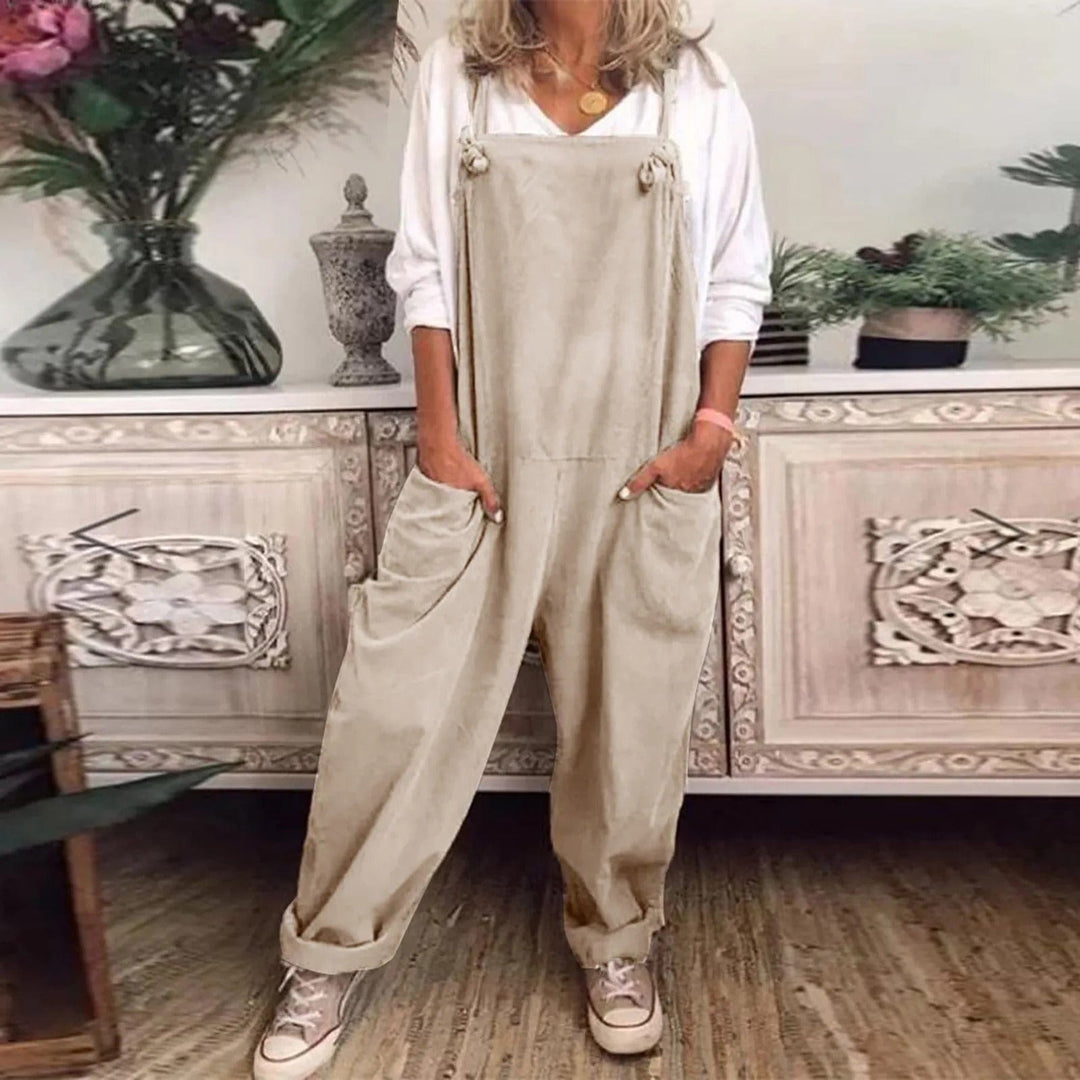 Stilla | Overalls Jumpsuit Lavet Af Løst Bundet Bomuld Og Hør