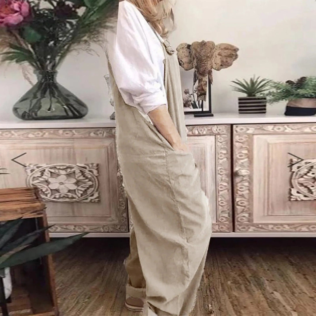 Stilla | Overalls Jumpsuit Lavet Af Løst Bundet Bomuld Og Hør