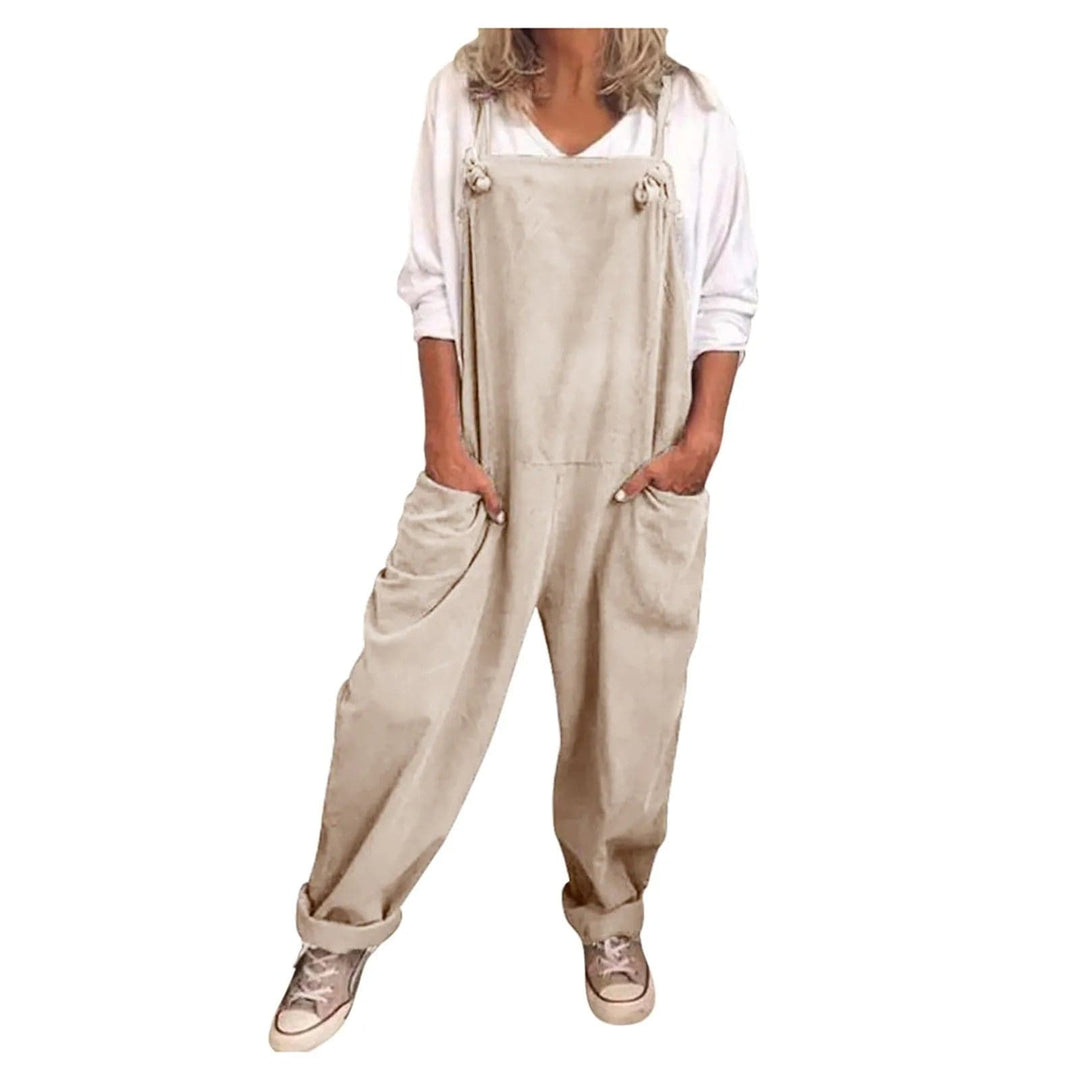 Stilla | Overalls Jumpsuit Lavet Af Løst Bundet Bomuld Og Hør
