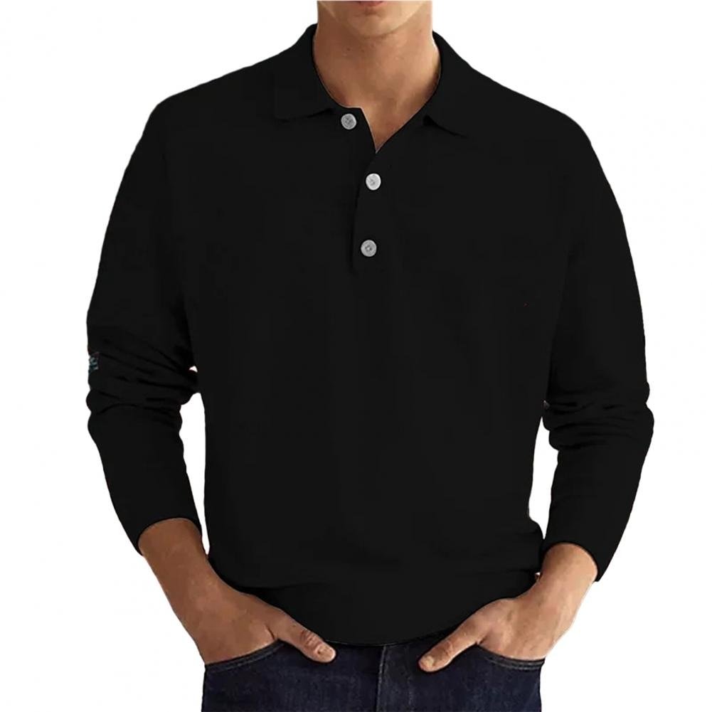 Stilla | Klassisk Langærmet Poloshirt til Mænd