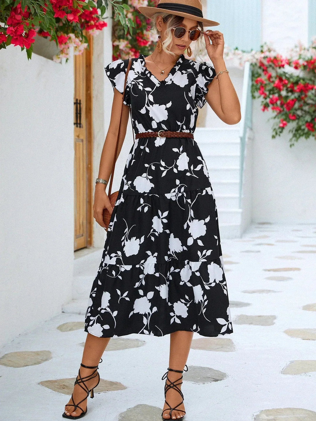 Stilla | Blomster A-Line Kjole