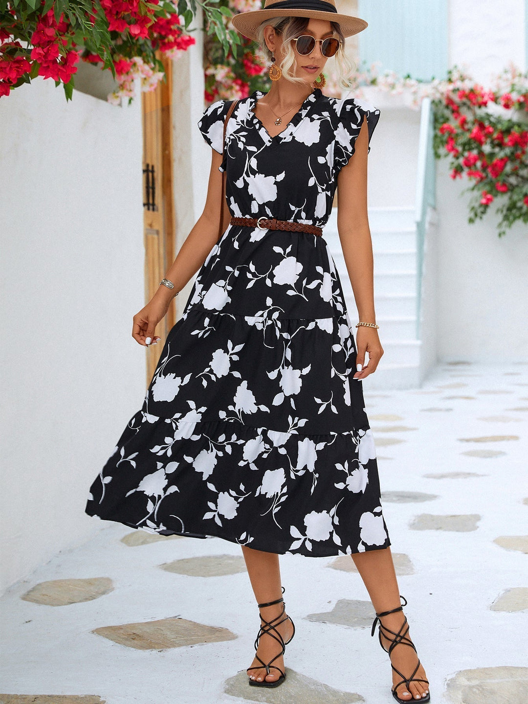 Stilla | Blomster A-Line Kjole