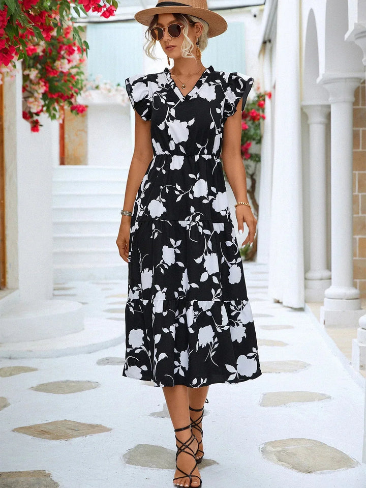 Stilla | Blomster A-Line Kjole