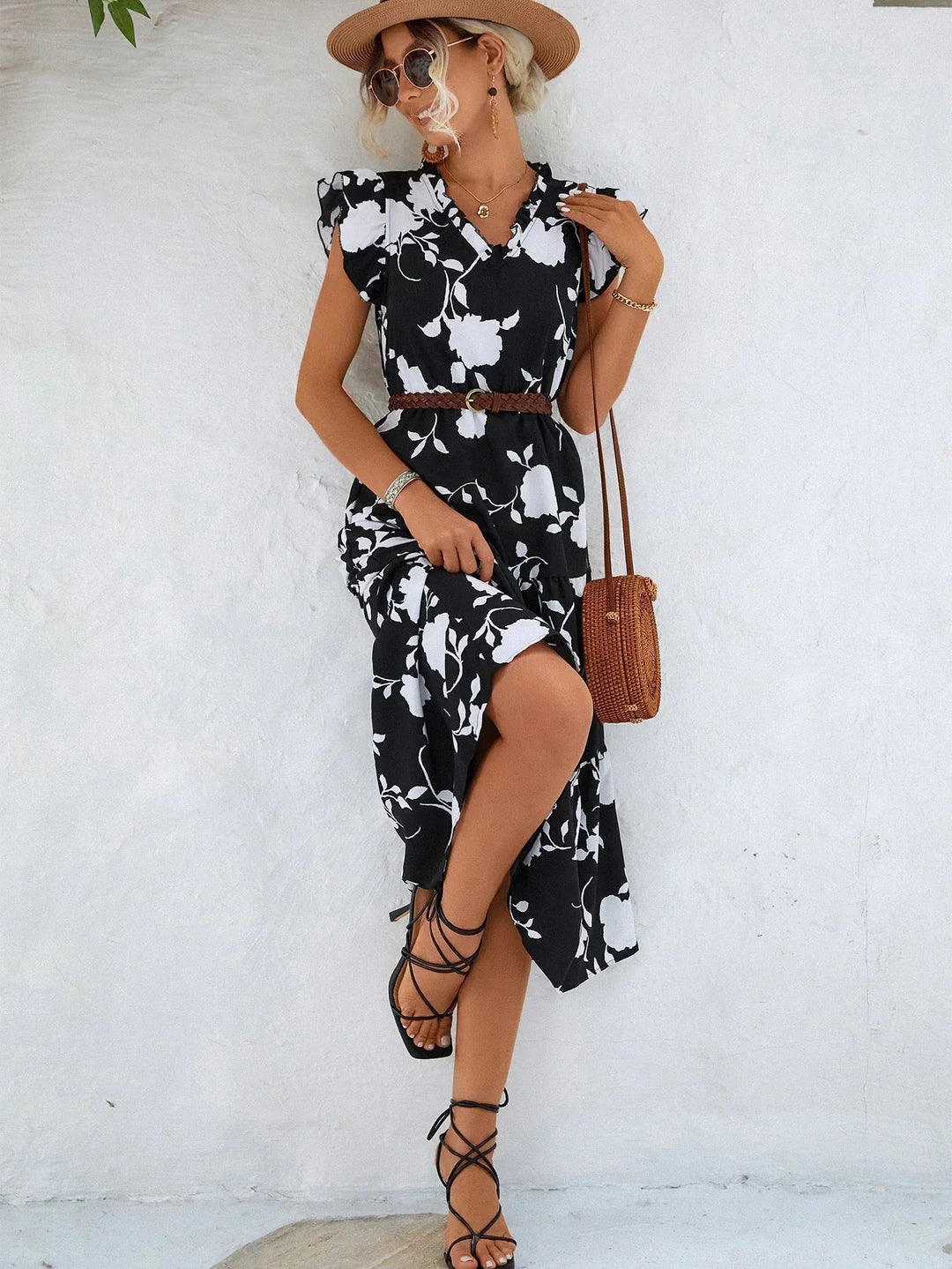 Stilla | Blomster A-Line Kjole