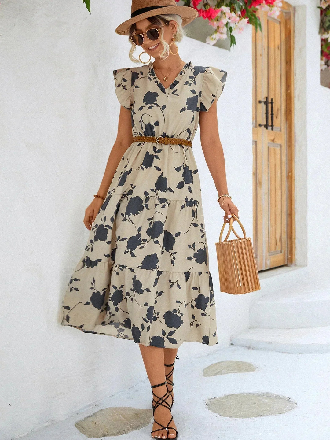 Stilla | Blomster A-Line Kjole