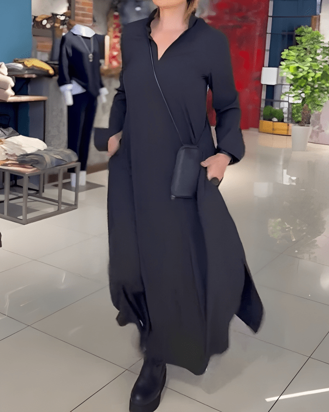 Stilla | Lett Maxi Kjole, Dame Løs Sommerkjole Lavet Af Polyester