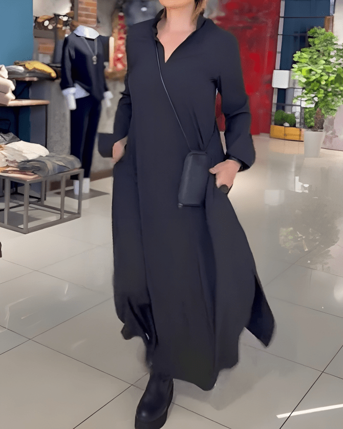 Stilla | Lett Maxi Kjole, Dame Løs Sommerkjole Lavet Af Polyester