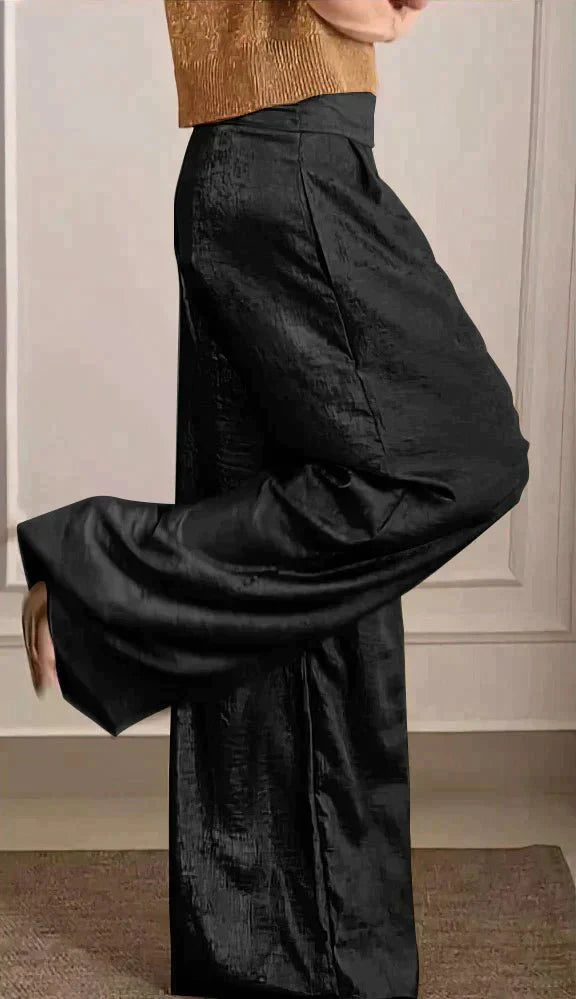 Stilla | Metallic Bluse Og Bukser Sæt