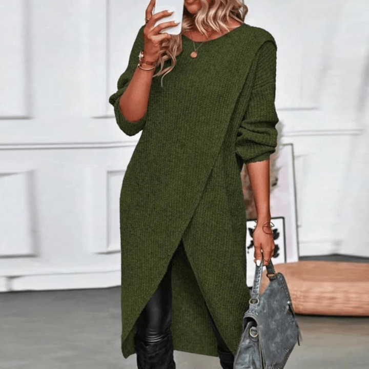 Stilla | Lang Strikpullover