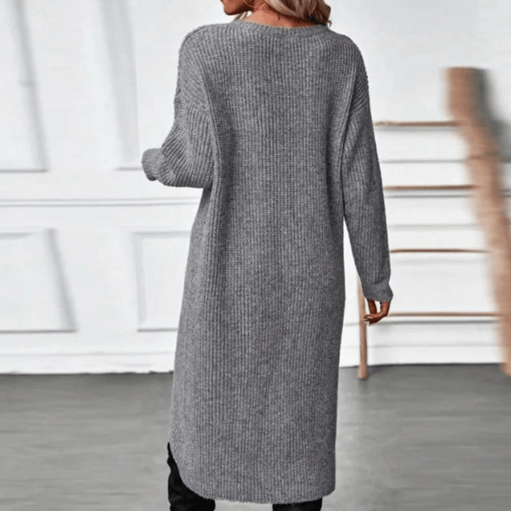 Stilla | Lang Strikpullover