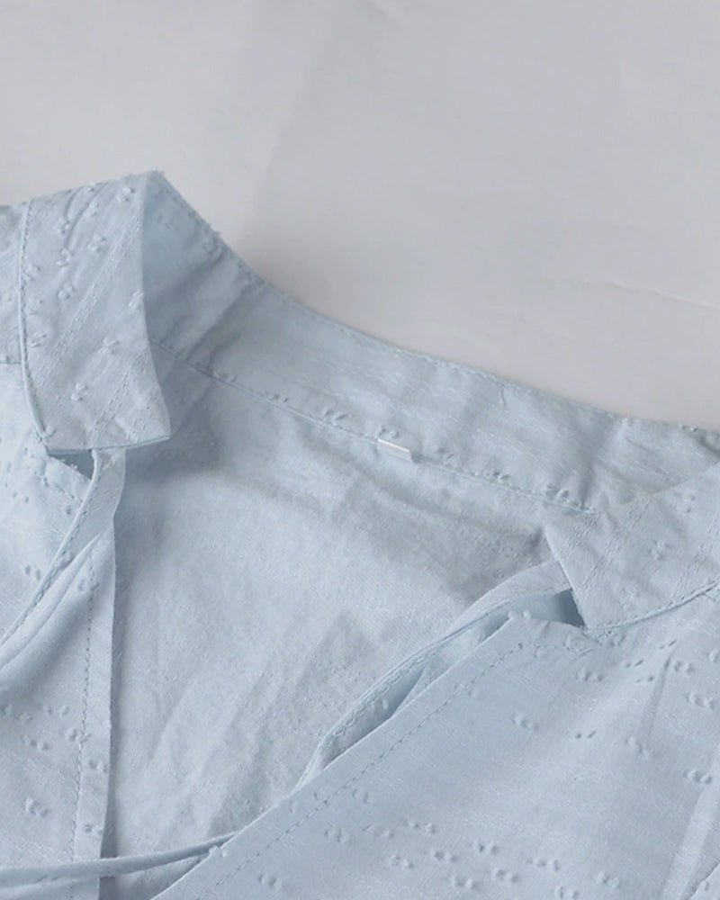 Stilla | Afslappet Løs Skjortekjole Til Kvinder, Let Sommerkjole Lavet Af Polyester
