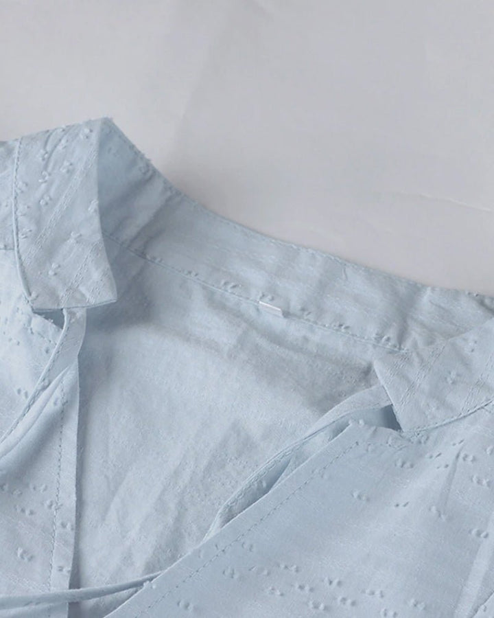 Stilla | Afslappet Løs Skjortekjole Til Kvinder, Let Sommerkjole Lavet Af Polyester