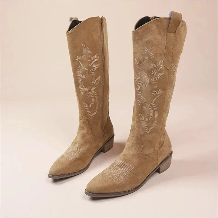 Stilla | Knælange Cowboystøvler