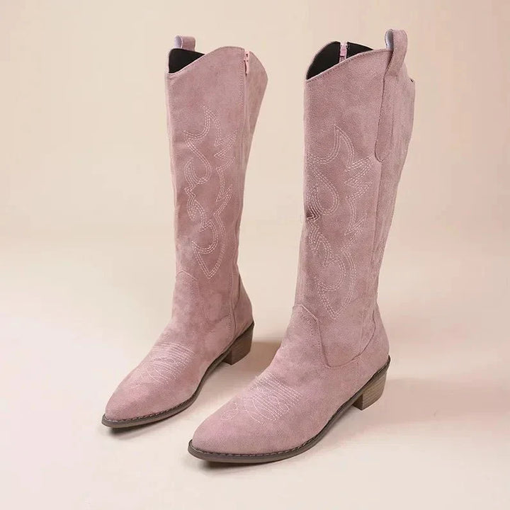 Stilla | Knælange Cowboystøvler