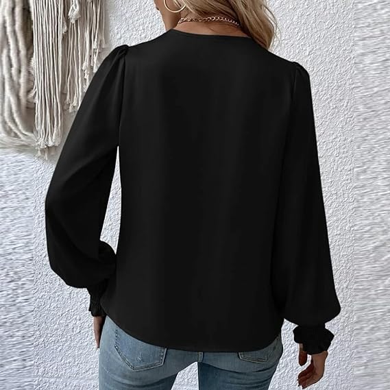 Stilla | Rynket Langærmet Bluse