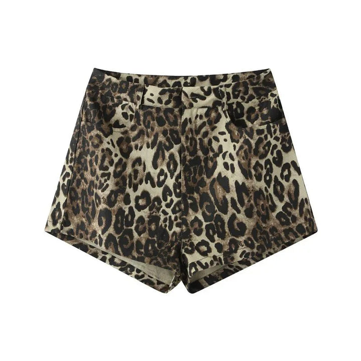 Stilla | Shorts med leopardmønster