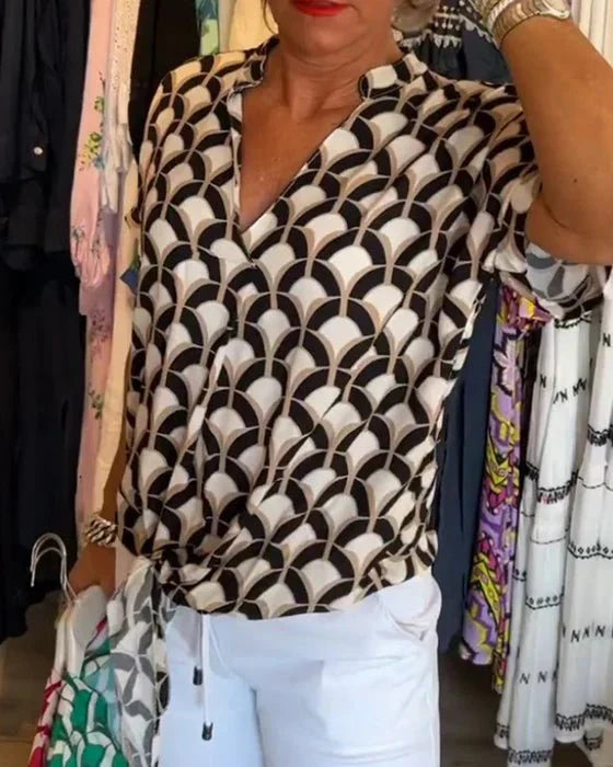 Stilla | Trykt Bluse