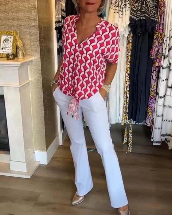 Stilla | Trykt Bluse