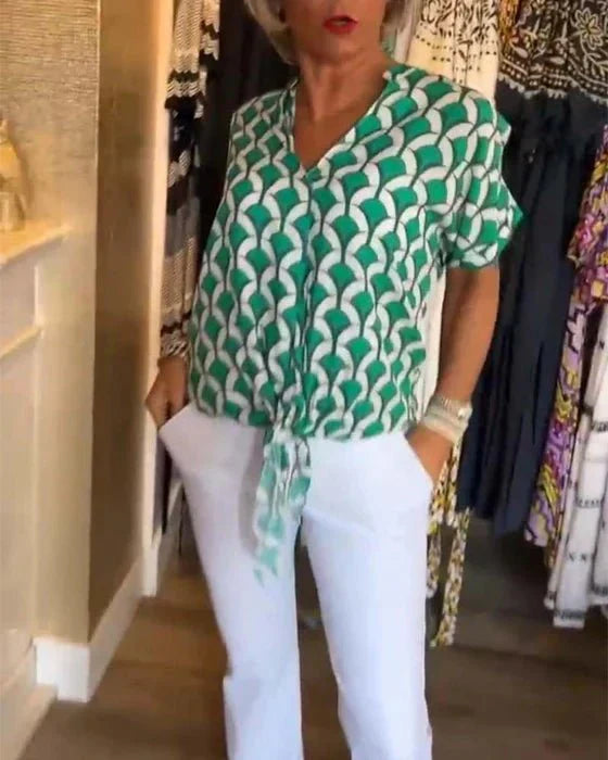Stilla | Trykt Bluse