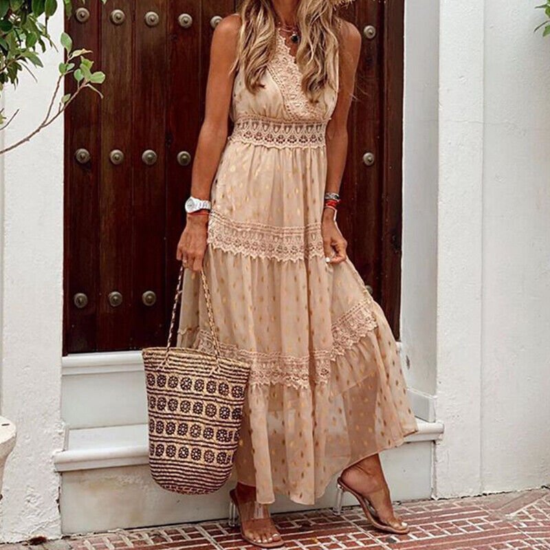 Stilla | Boho Spids Maxikjole