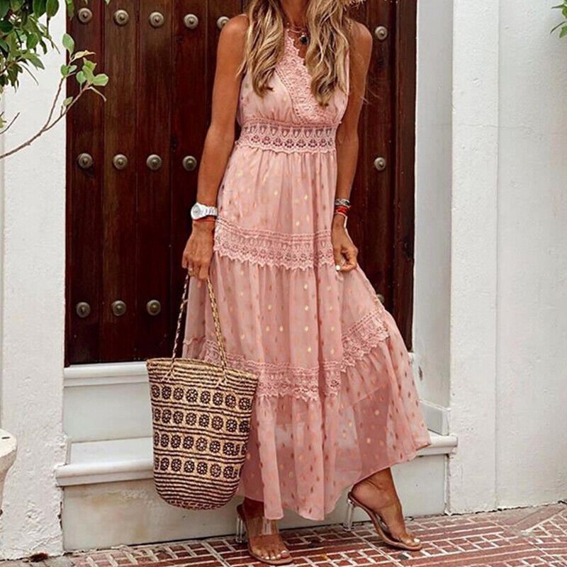 Stilla | Boho Spids Maxikjole