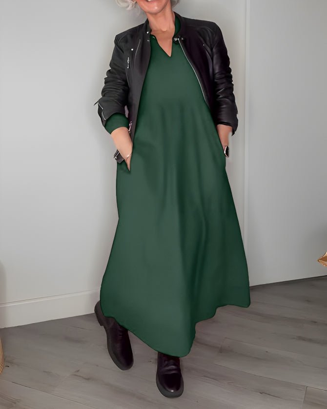 Stilla | Loose Langeærmet Midikjole