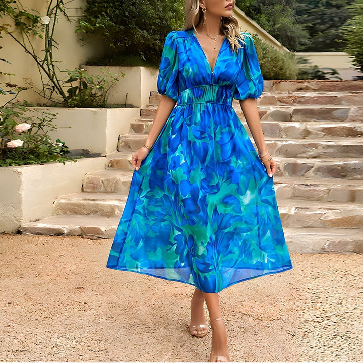 Stilla | Floral Midikjole