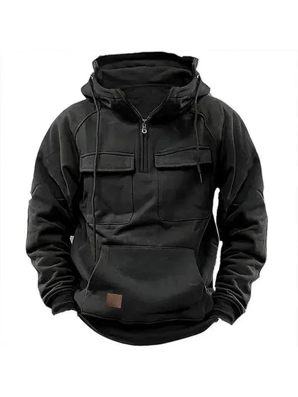 Stilla | Multifunktionelle Lommer Hoodie Herre Vinterjakke