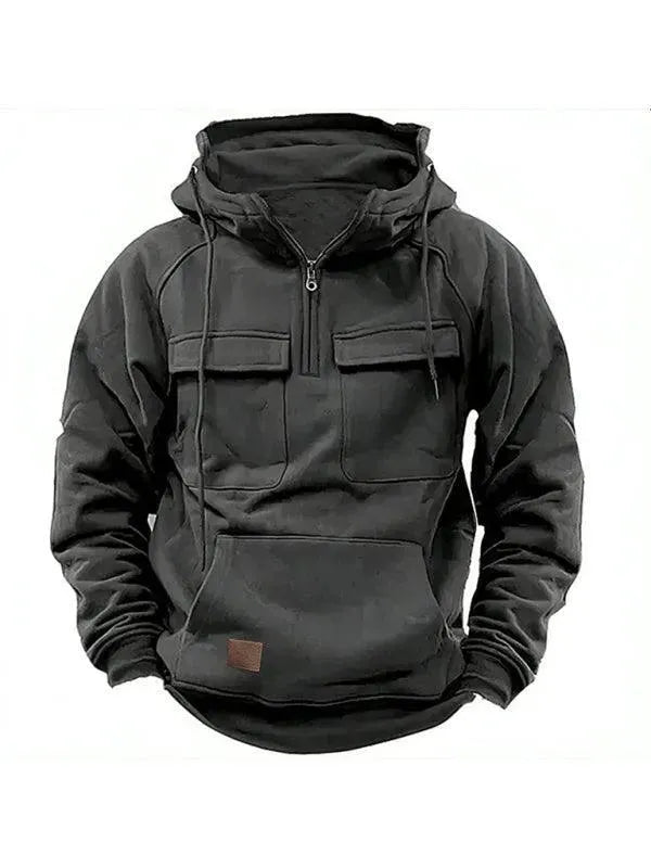 Stilla | Multifunktionelle Lommer Hoodie Herre Vinterjakke
