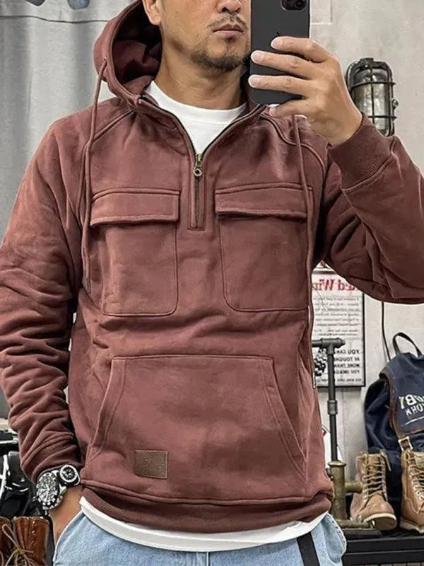 Stilla | Multifunktionelle Lommer Hoodie Herre Vinterjakke