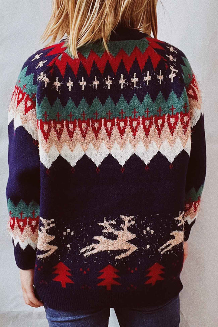 Stilla | Langærmet sweater med dyb skulderparti og rund halsudskæring