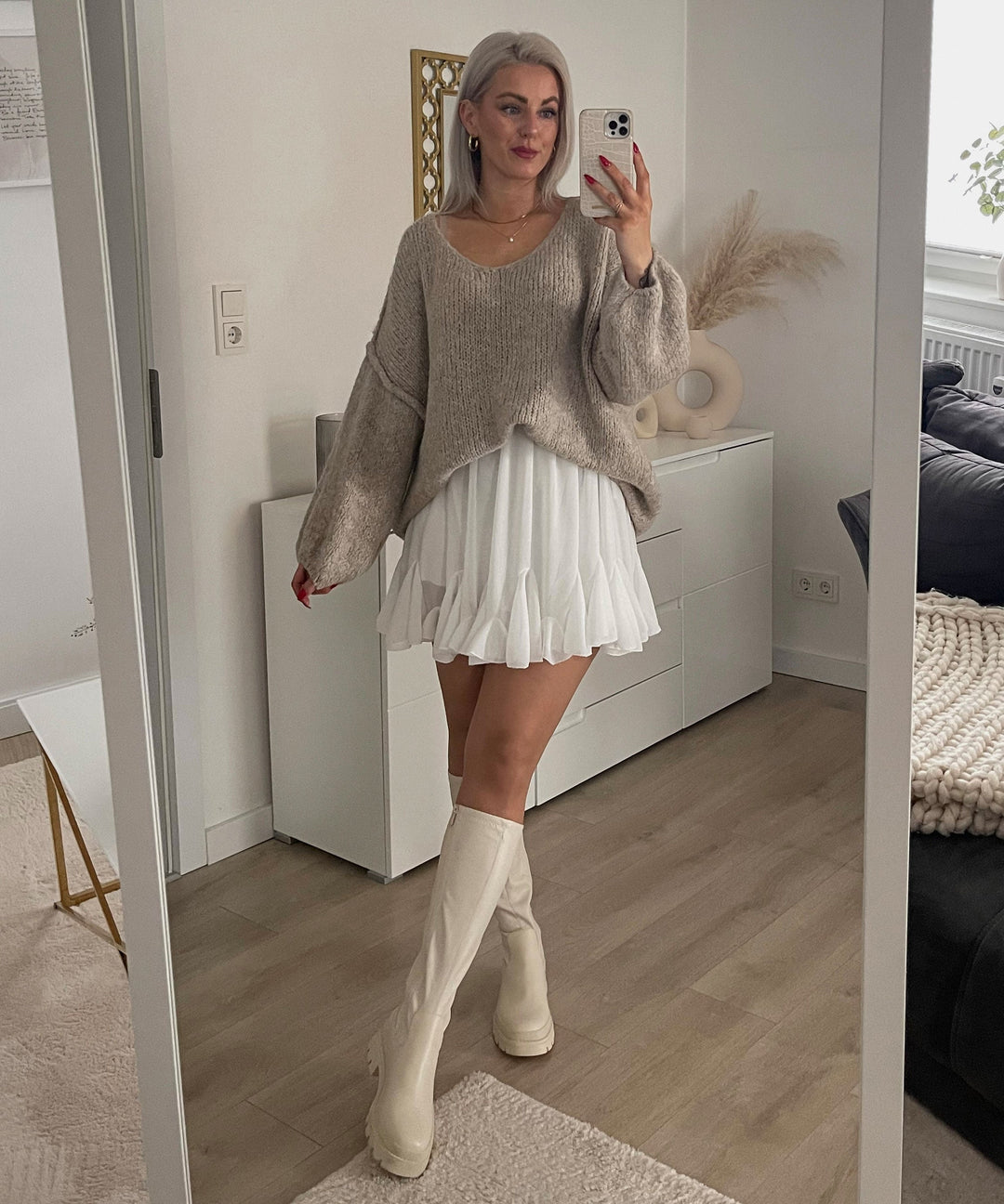 Stilla | Elegant Hvid Nederdel