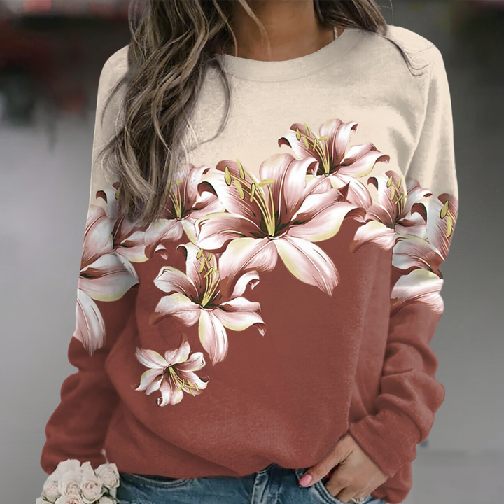 Stilla | Blomstret Sweatshirt til Kvinder