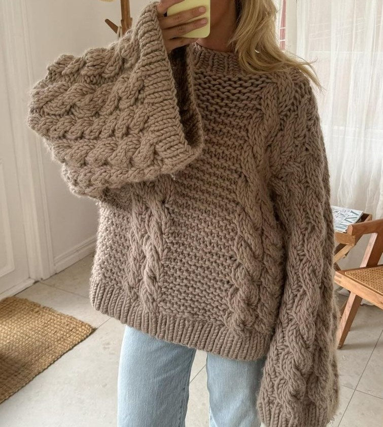 Stilla | Groft fletmønsterpullover
