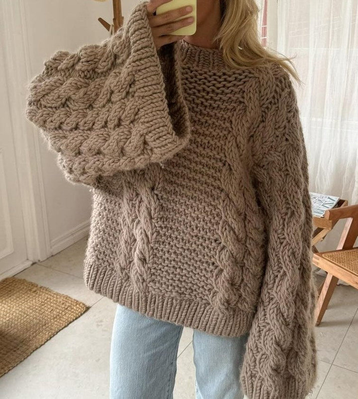 Stilla | Groft fletmønsterpullover