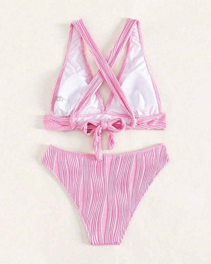 Stilla | Enkel, Sexet Bikini Med En Dyb V-hals