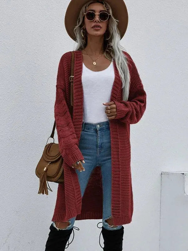 Stilla | Strik Lang Kvinder Strikjakke Pullover
