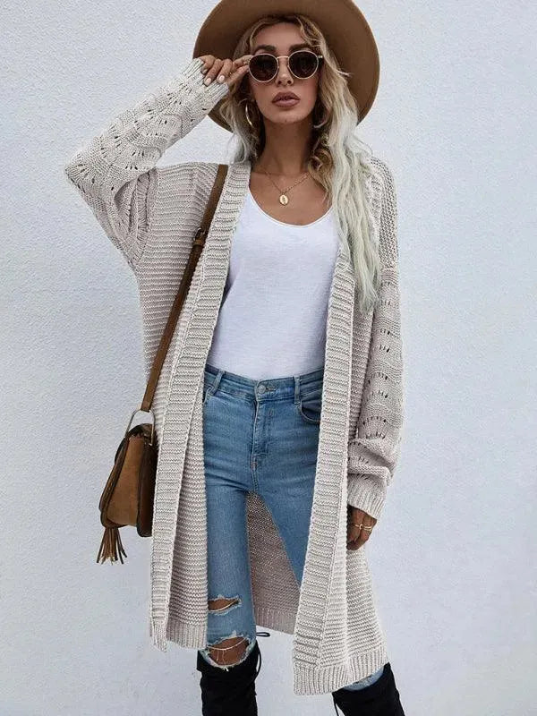 Stilla | Strik Lang Kvinder Strikjakke Pullover