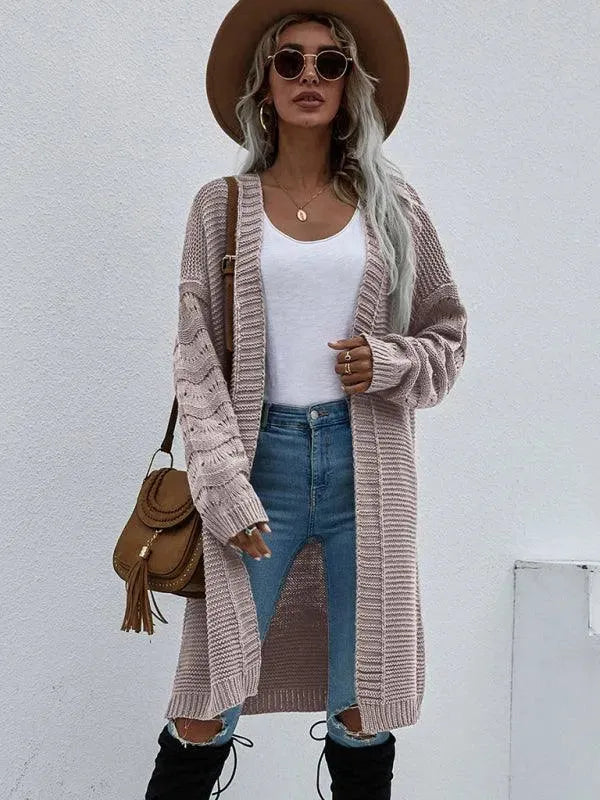 Stilla | Strik Lang Kvinder Strikjakke Pullover