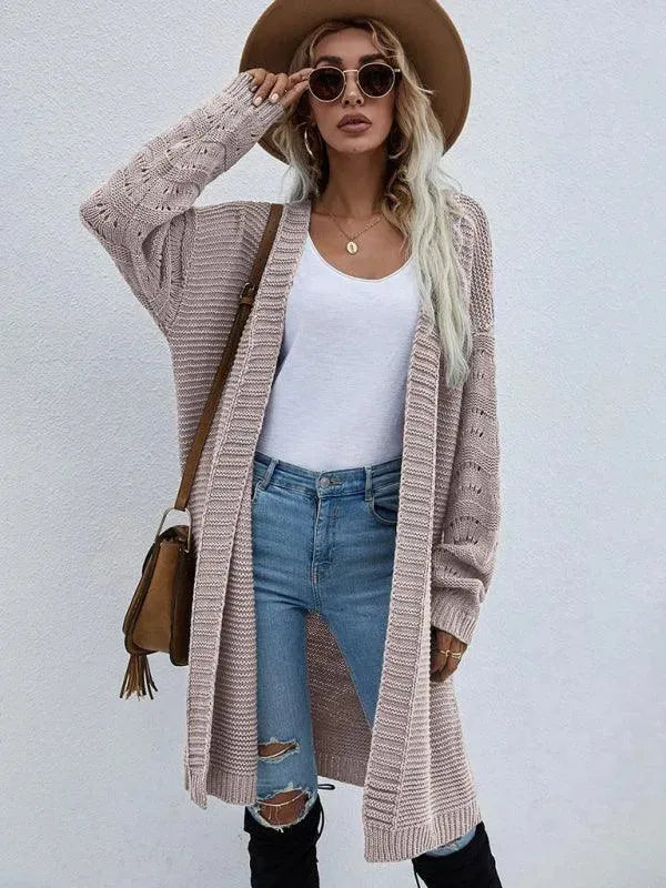 Stilla | Strik Lang Kvinder Strikjakke Pullover