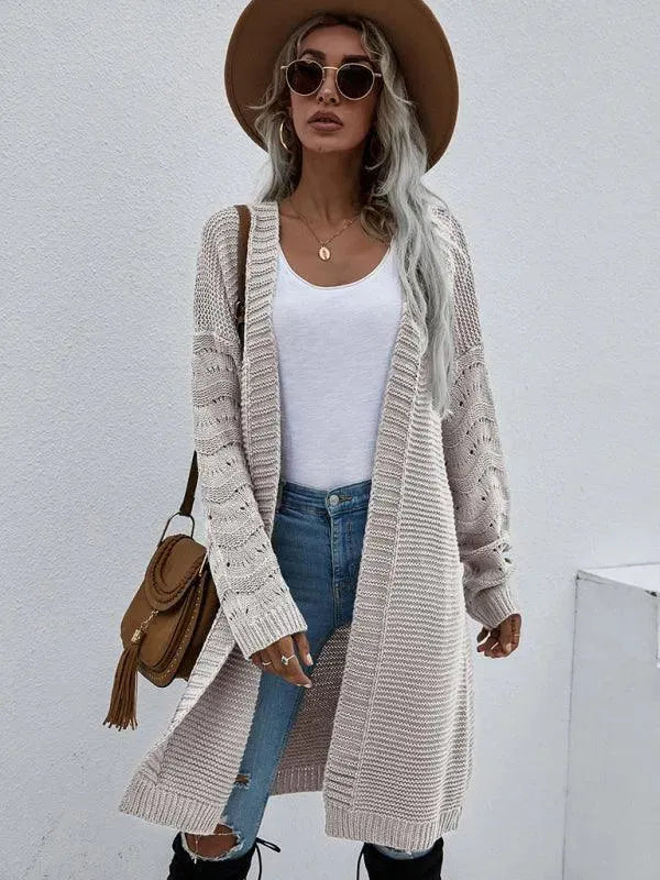 Stilla | Strik Lang Kvinder Strikjakke Pullover