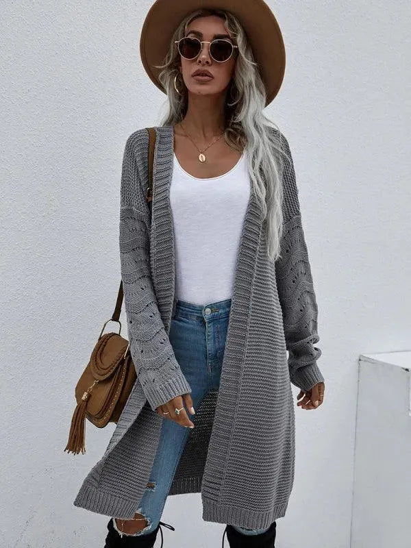 Stilla | Strik Lang Kvinder Strikjakke Pullover