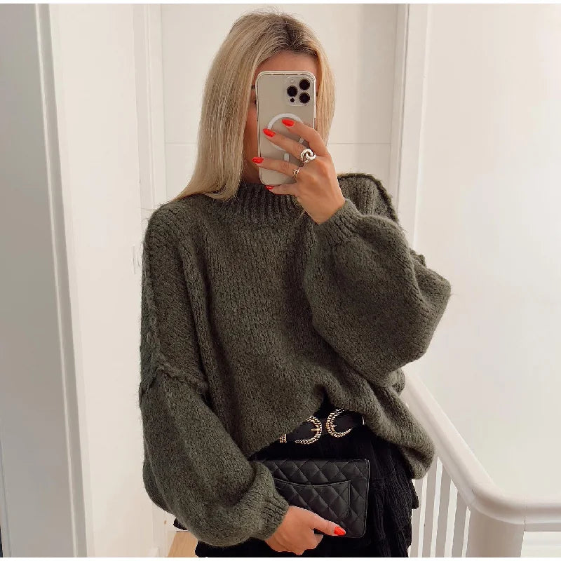 Stilla | Overdimensioneret strikpullover til damer