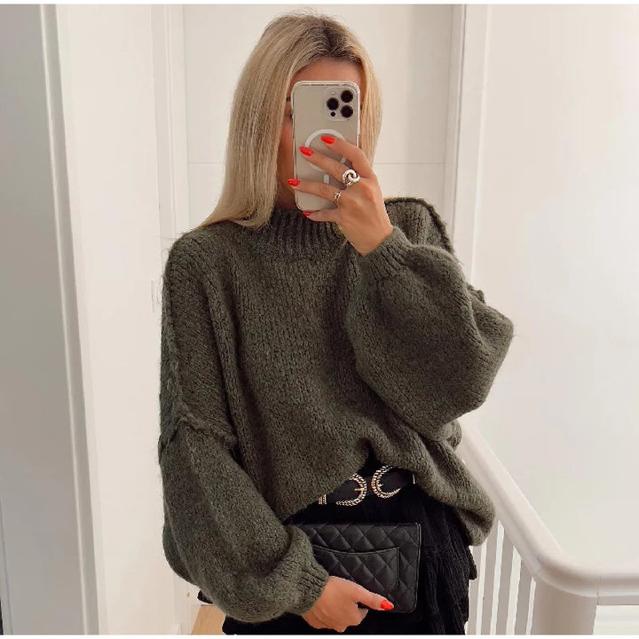 Stilla | Overdimensioneret strikpullover til damer